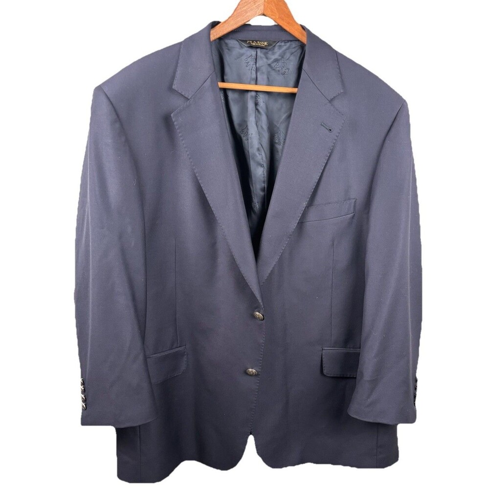 Jos A Bank Navy Blue Signature Gold 46S 100% Wool Blazer Sport Coat Jacket - Picture 4 of 9